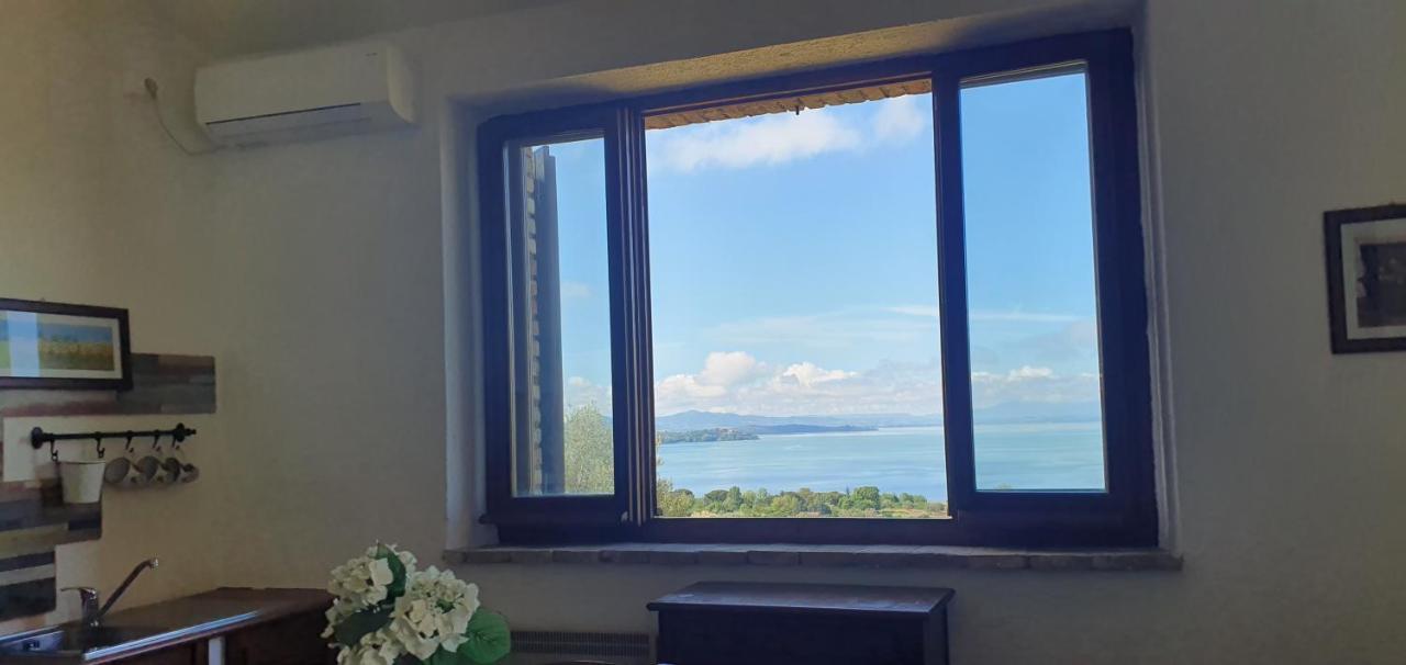 Poloturisticoumbria Rustico Con Piscina Vista Lago Passignano sul Trasimeno Exteriör bild