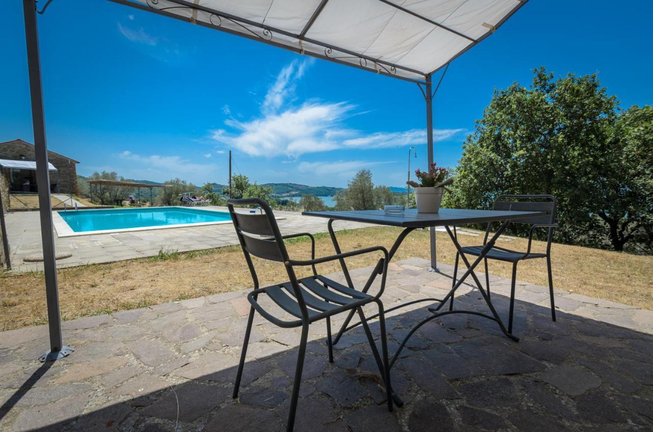 Poloturisticoumbria Rustico Con Piscina Vista Lago Passignano sul Trasimeno Exteriör bild