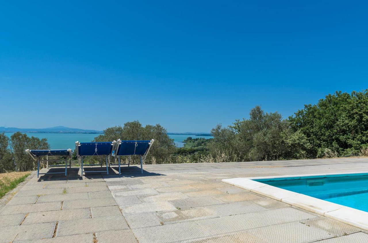Poloturisticoumbria Rustico Con Piscina Vista Lago Passignano sul Trasimeno Exteriör bild